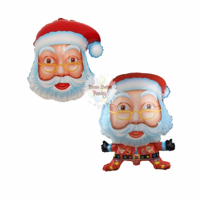 Balon Foil Natal Santa Claus Merry Christmas /Balon Sinterklas Plastik