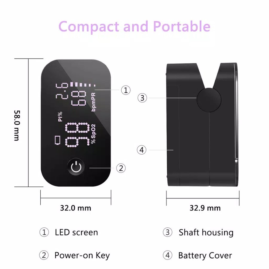 Fingertip Pulse Oximeter Jumper JPD-500G Bluetooth