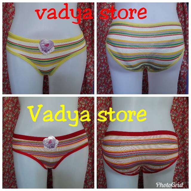 Cd wanita / Celana dalam motif garis
