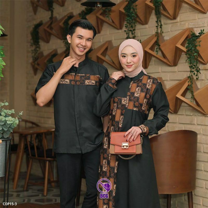 Batik Couple //M.L.XL.XXL Sarimbit Batik Hem Koko Katun Exlusive • Seragaman