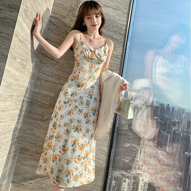 【Rozen】Korean Floral Cami Dress 7083