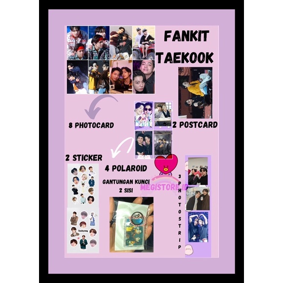 FANKIT TAEKOOK TAEHYUNG JUNGKOOK BTS MURAH