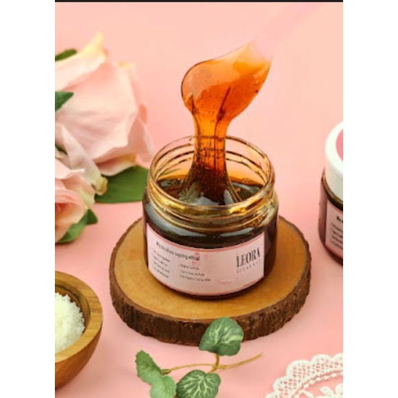 Brand asli Leora Sugar Wax 177ml/ Free Strips &amp; Spatula