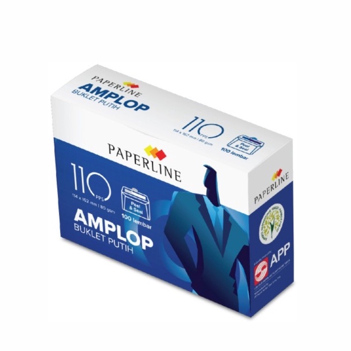 

PAPERLINE 110 AMPLOP PUTIH 100 LEMBAR / AMPLOP SURAT