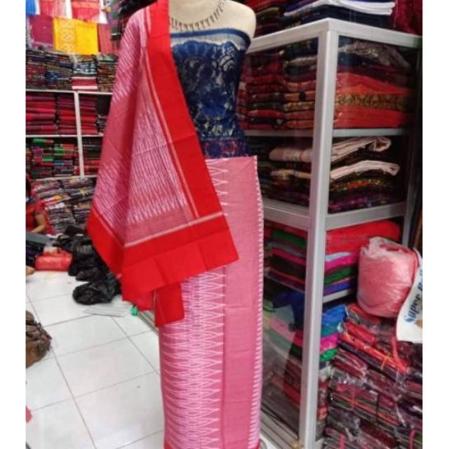 Set kain selendang motif Sibolang Rasta