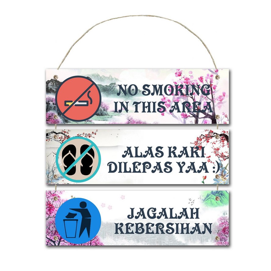 hiasan dinding peringatan dilarang merokok papan peringatan dilarang merokok