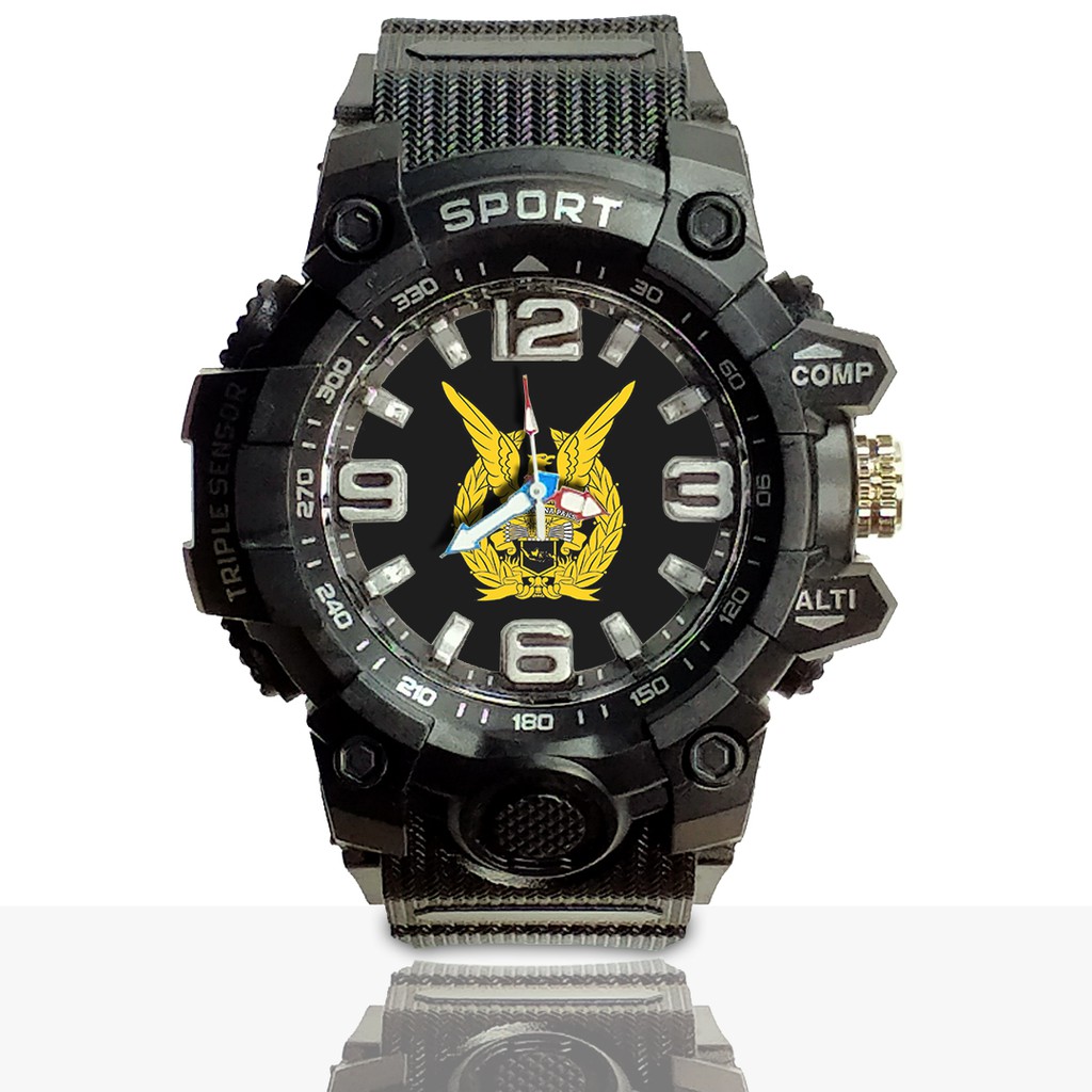 Jam Tangan Custom TNI - AU Ruber- Water Resistant