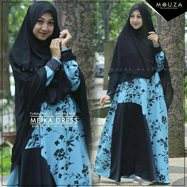 Gamis syari motiv MEIKA by. MOUZA