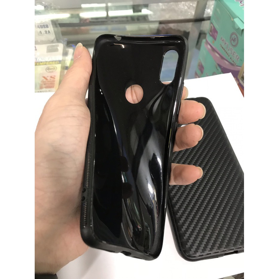 Slim case carbon anti panas black for xiaomi mi a2 lite