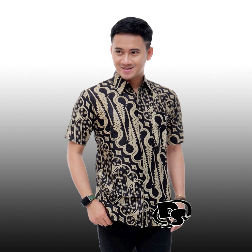 Baju Batik Pekalongan Murah Lengan Pendek New Modern / Seragam Pesta Resepsi Kantor Dinas Keren / Kemeja Batik Pria Lengan Pendek Terlaris / Batik Pekalongan / Kemeja Pria Terbaru /Baju Batik Pria