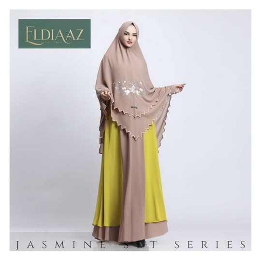 JASMINE SET  by ELDIAAZ (Gamis syar'i, gamis set syari, dress wanita, khimar, murah, gamis pesta)