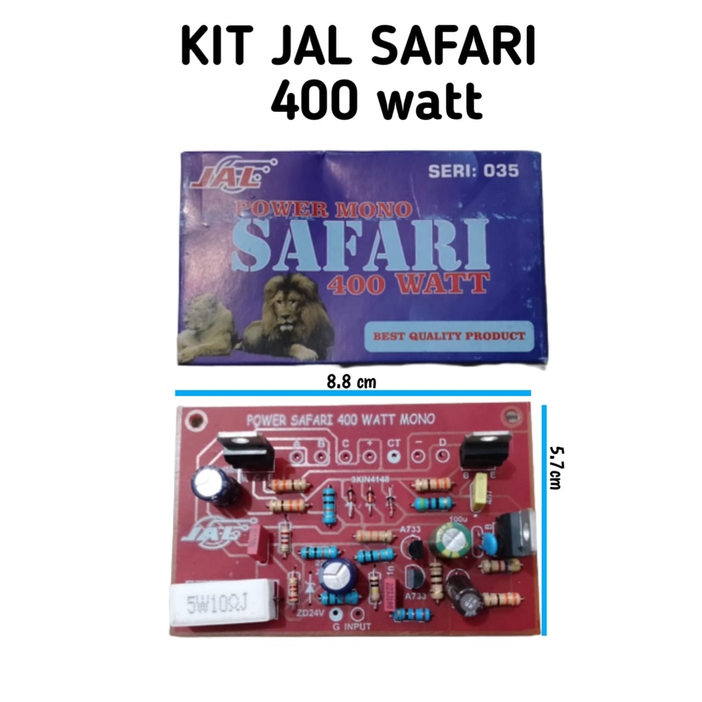 PROMO KIT JAL SAFARI 400 WATT kit jal safari 400 watt