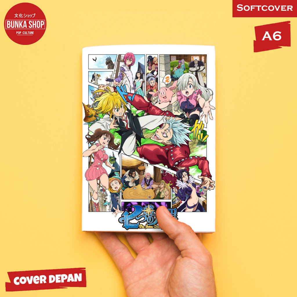 

Pocketnote Anime Nanatsu no Taizai Softcover A6 Buku Tulis Catatan Murah