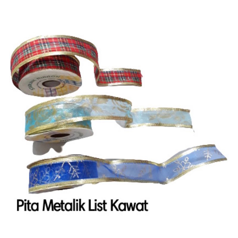 

Pita Metalik List Kawat 1" inc