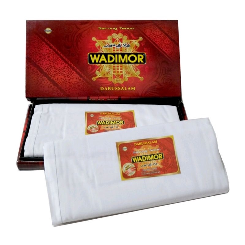 SARUNG TENUN WADIMOR PUTIH/KAIN SARUNG WADIMOR POLOS/SARUNG WADIMOR PUTIH TUMPAL