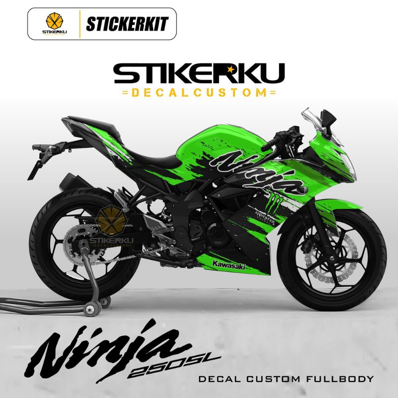 decal ninja mono 250 SL / stiker ninja mono SL / stiping ninja mono SL 250