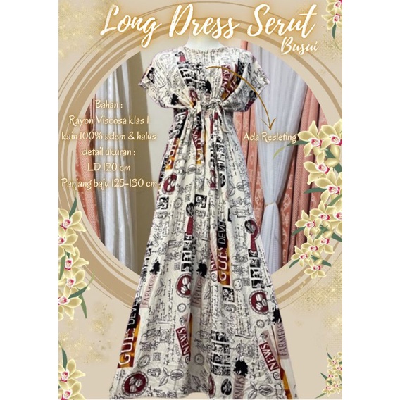 Longdress Serut //Daster Long Rayon //Daster Jumbo //Daster Busui