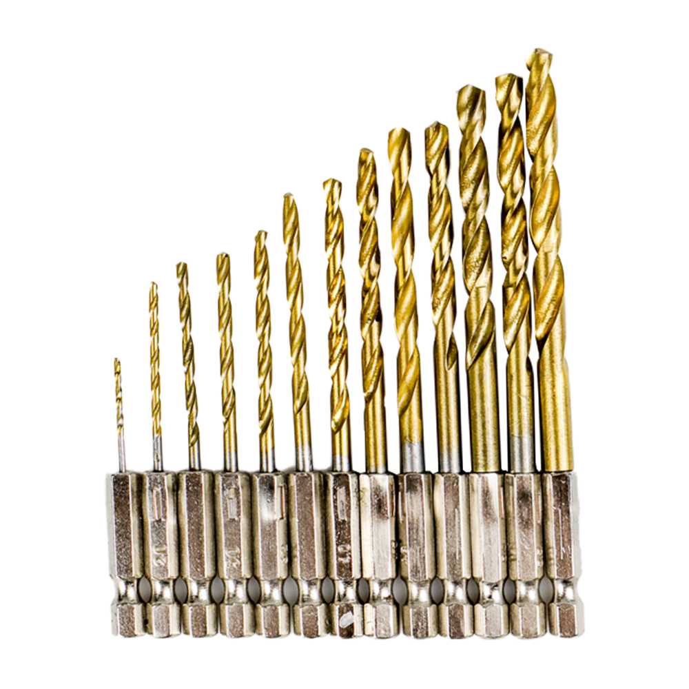 Taffware Mata Bor Power Drill Steel Titanium Hex Shank 13 PCS SV-VDB13