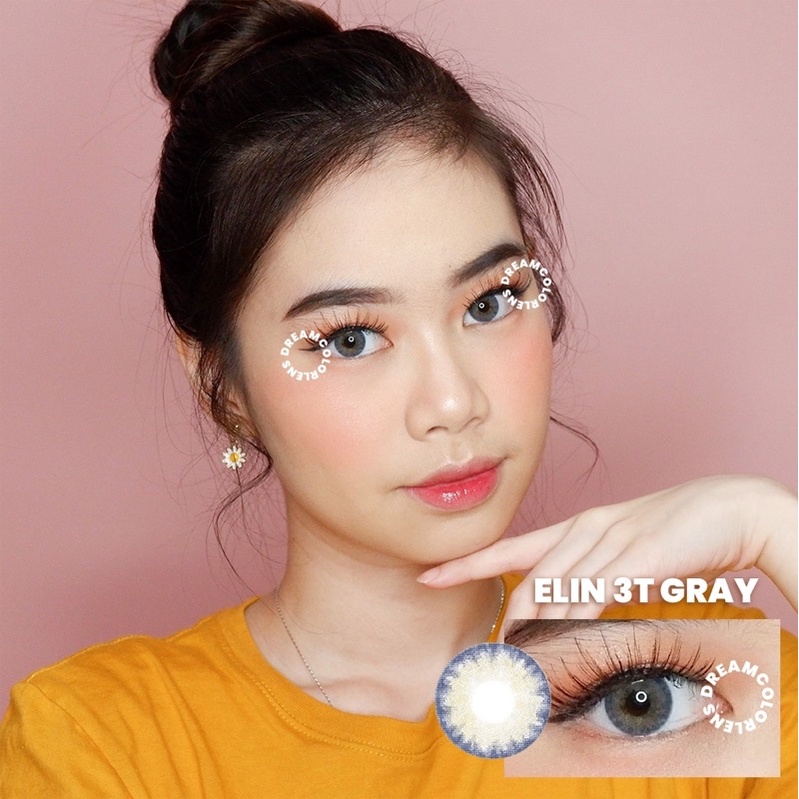 Softlens EOS Elin 3Tones Gray / Gray / Abu Normal Minus Beda Minus