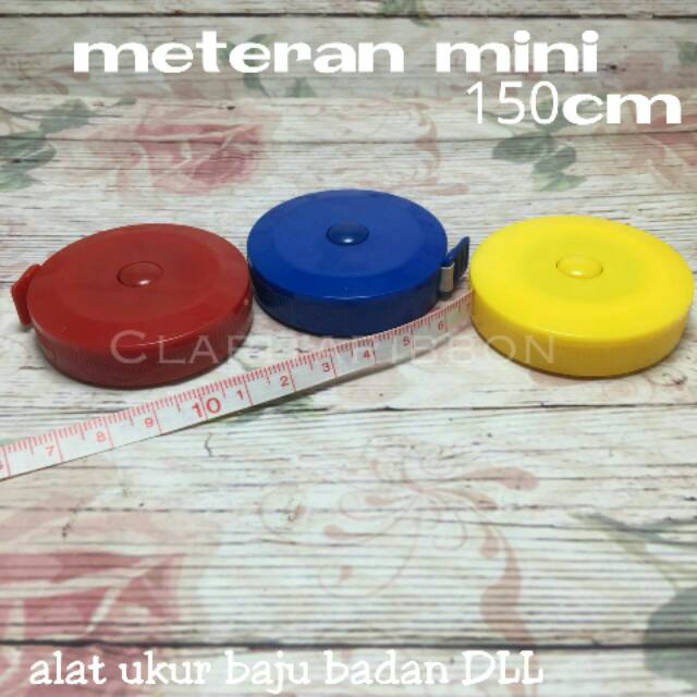 Meteran mini alat ukur baju badan 150cm