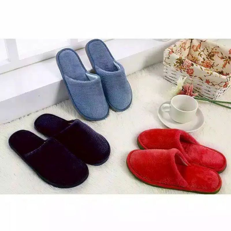 Sandal Dalam Rumah Sandal Slop Bulu