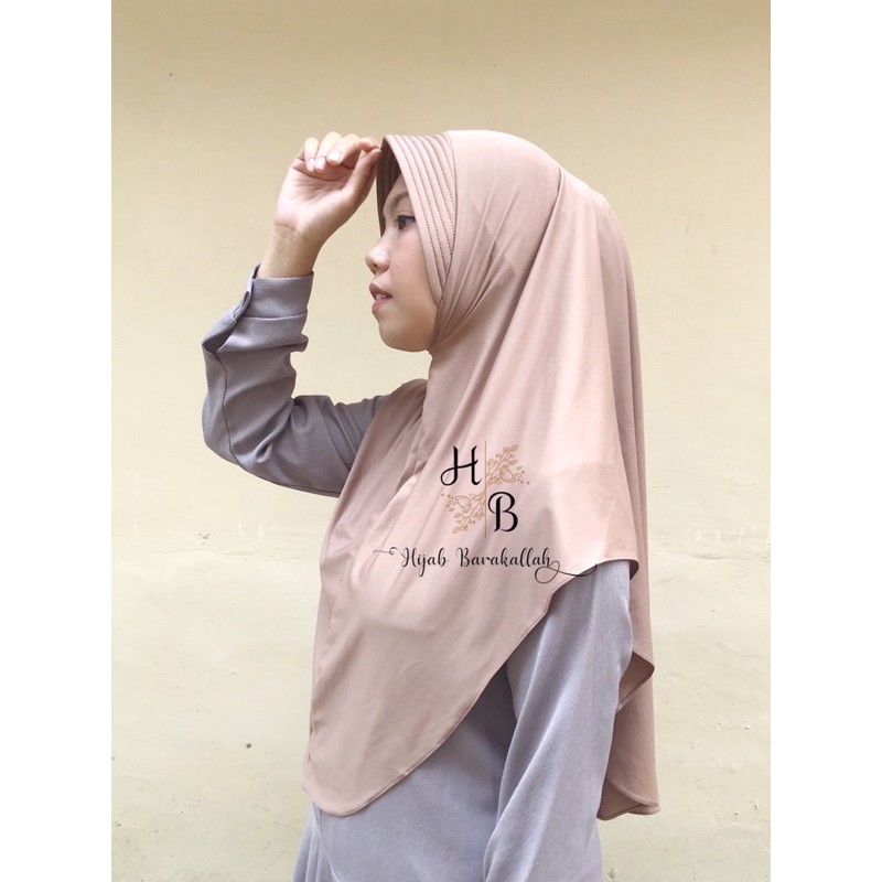 Bergo jersey/Bergo Pet jersey/Bergo Instan Pet/Bergo Bahan jersey premium/Hijab bergo instan-2