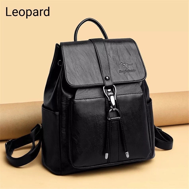 backpack kulit wanita lockey bags tas ransel wanita kulit tas kerja ransel fashion elegant