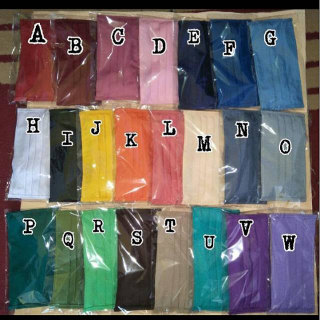 Masker kain/kain Oxford/masker hijab/masker karet tali