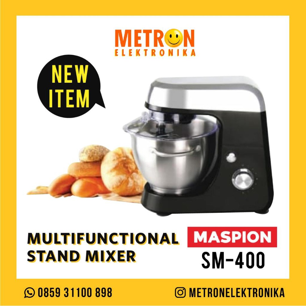 MASPION SM 400 / STAND MIXER 4 LTR HEAVY DUTY / SM400