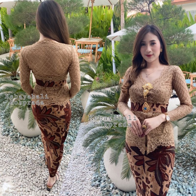 SATU SET KEBAYA BALI KEBAYA JADI KEBAYA SEMI ITALY LENGAN PANJANG KEBAYA MODERN KEBAYA KUTUBARU ICE COFEE