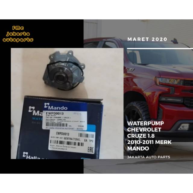 MURAH | WATERPUMP CHEVROLET CRUZE