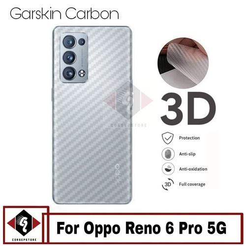 Back Skin Carbon Oppo Reno 6 Pro - Skin Carbon Reno Oppo 6 Pro