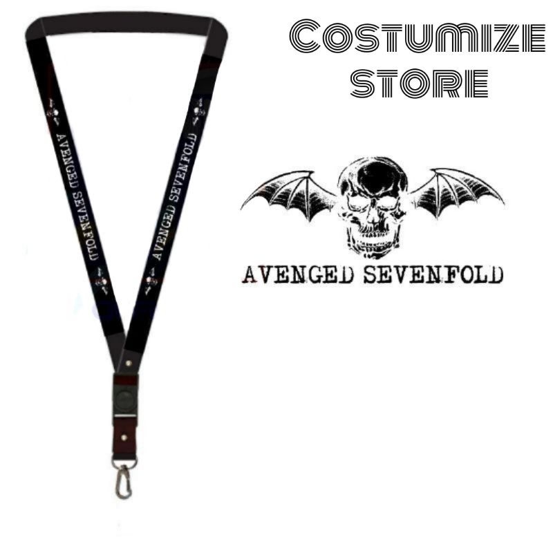 

lanyard AVENGED SEVENFOLD gantungan kunci band musik metal / tali lanyard gantungan leher id card name tag kartu nama / pods