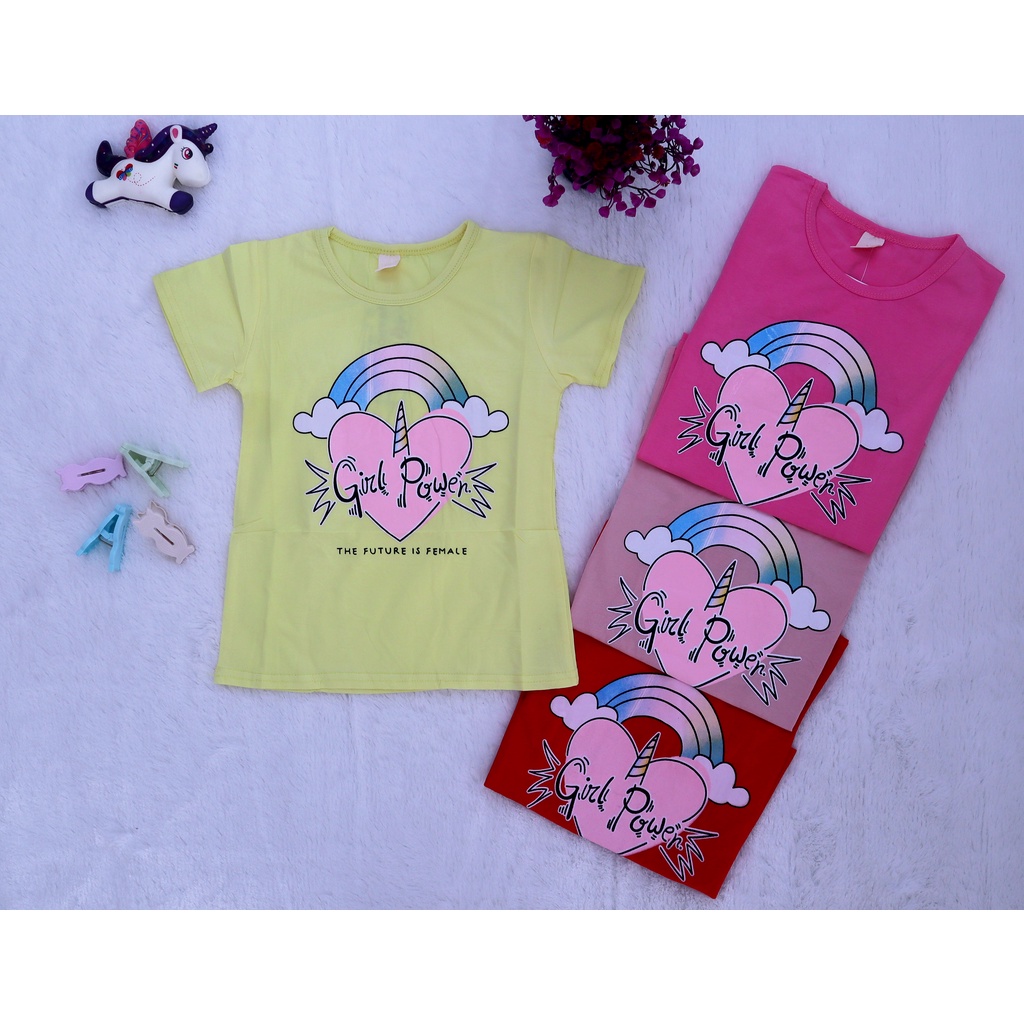 Baju Kaos Anak Cewek Import Usia 1-3 Tahun
