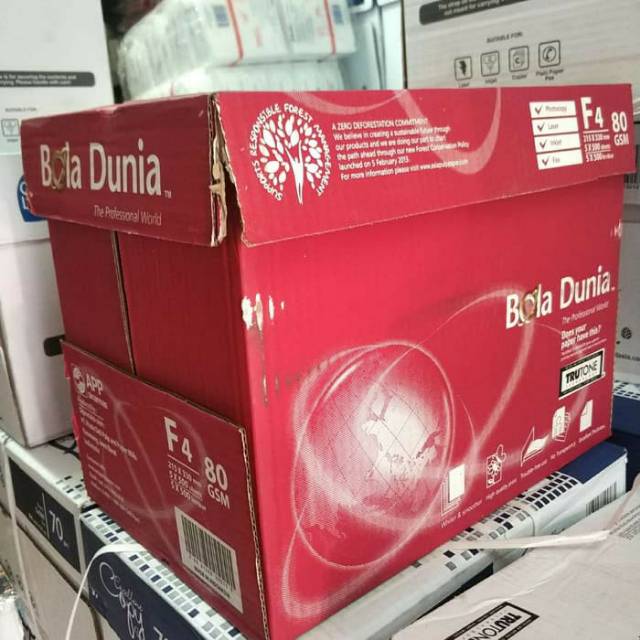 

RB Kertas F4 80 Gram Bola Dunia
