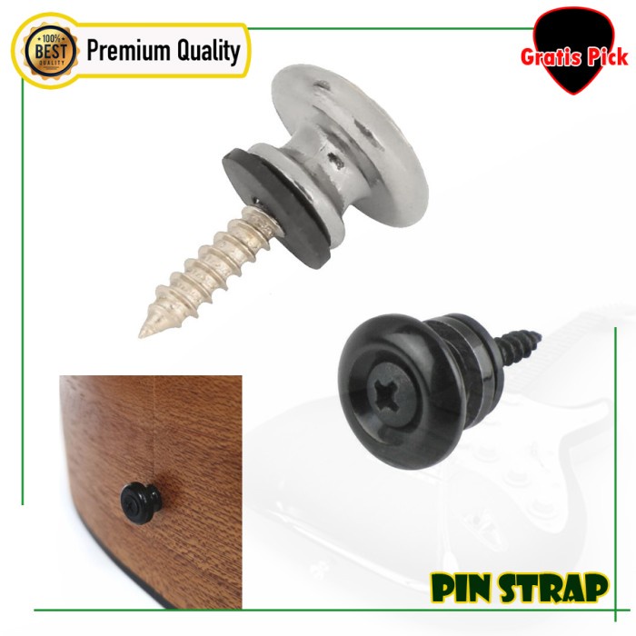 Endpin Pin Strap Gitar Aluminium Enpin Import