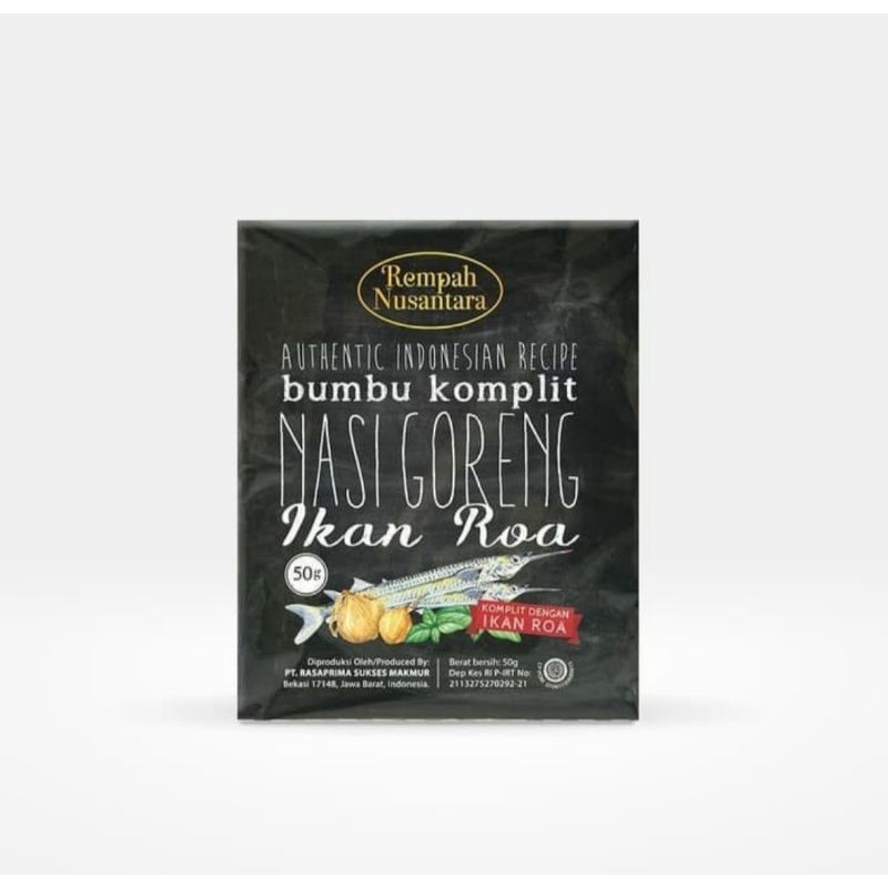 

REMPAH NUSANTARA BUMBU NASI GORENG ROA ASAP (50 GRAM)