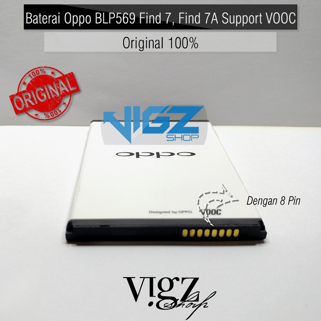 Baterai OPPO BLP569 BLP575 Find7 Find 7 Find 7A Support VOOC Original 100%