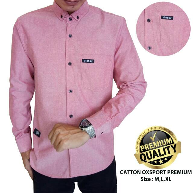 KEMEJA PRIA MENS POLOSAN LENGAN PANJANG COOLMAN PAKIAN PRIA CASUAL PAKAIAN DINAS PNS KERJA SIZE MLXL