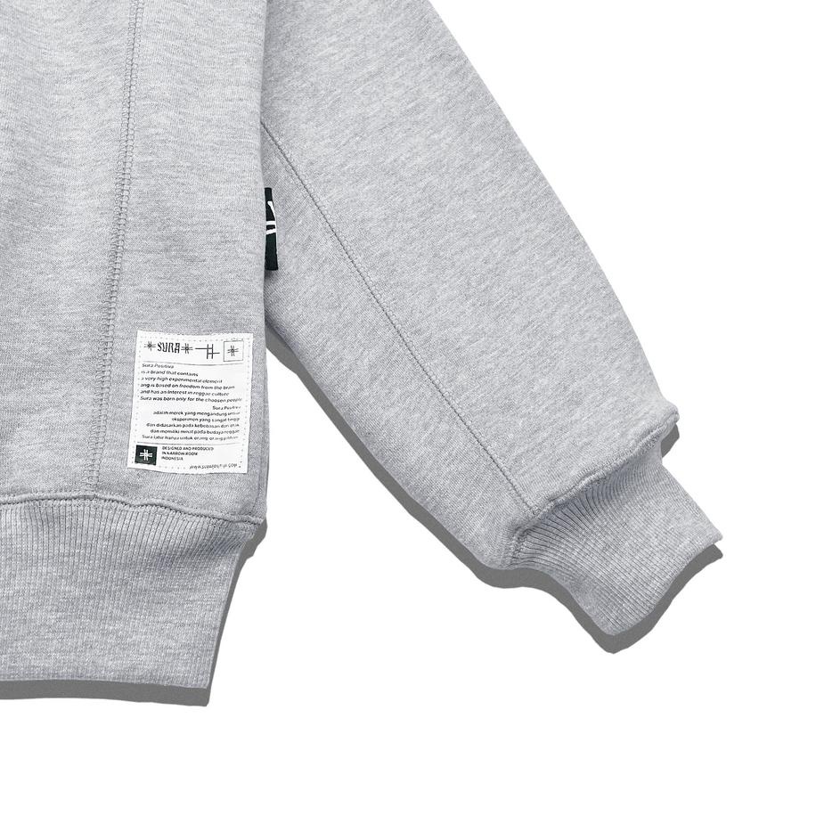 Terbaru.. Sura Positiva - Hoodie (Primary Base) Abu abu Misty