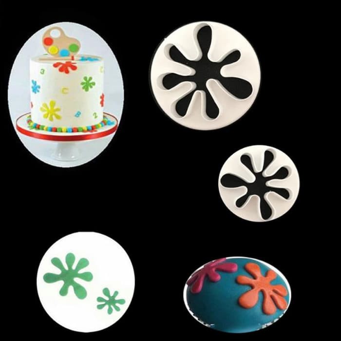 Fondant Cutter - Cetakan Fondant Palm Pattern (2pcs)