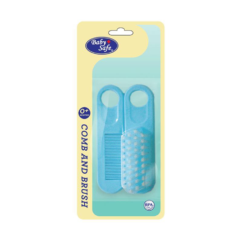 Sisir Bayi Dan Sikat Rambut Bayi Anak/ BABY SAFE/KAWA/Baby Brush And Comb Set