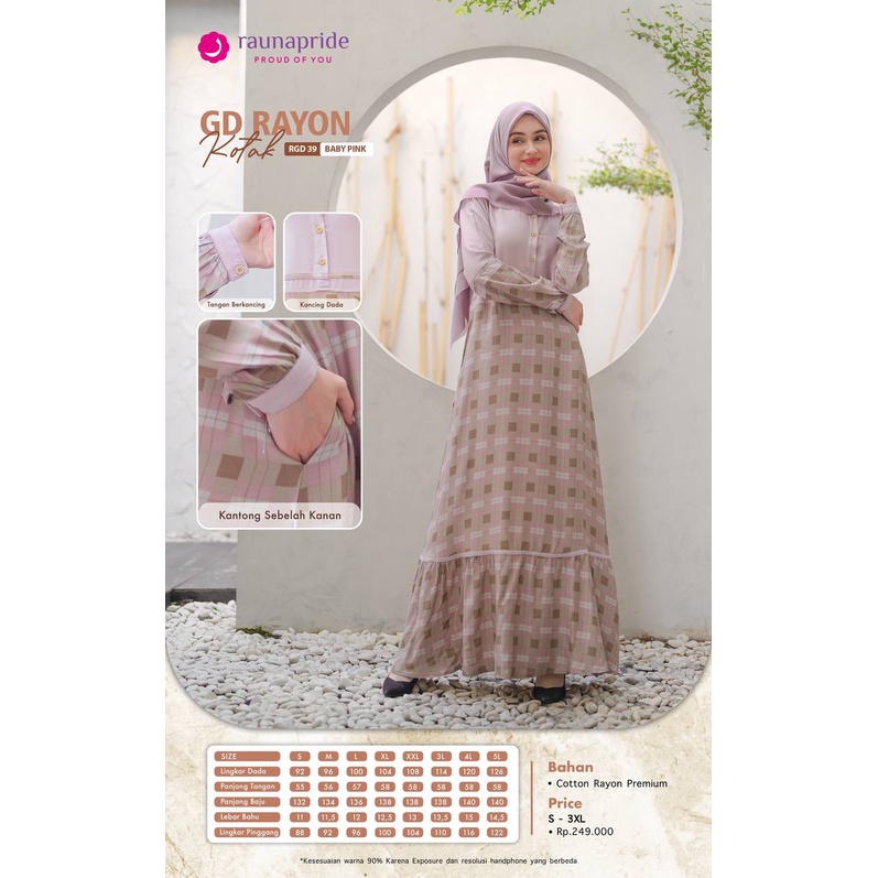 Rauna Gamis Rayon  / GD- 39 / Fashion Muslim