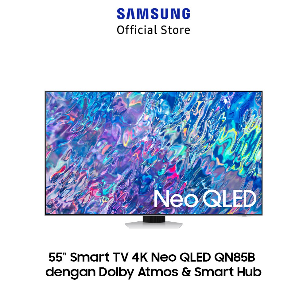 Samsung Smart TV 55 inch Neo QLED 4K QN85B dengan Dolby Atmos QA55QN85BAKXXD