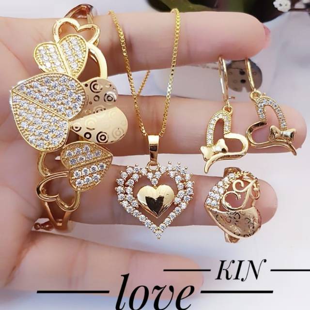 Xuping set perhiasan lapis emas 24k 1425