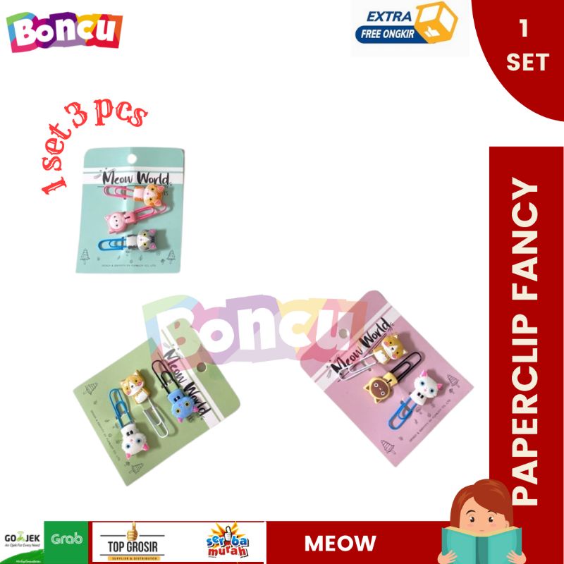 

Paper Clip / Paper Clip Meow / Klip Kertas Motif Kucing Lucu Murah / Paper Clip lucu BEST SELLER