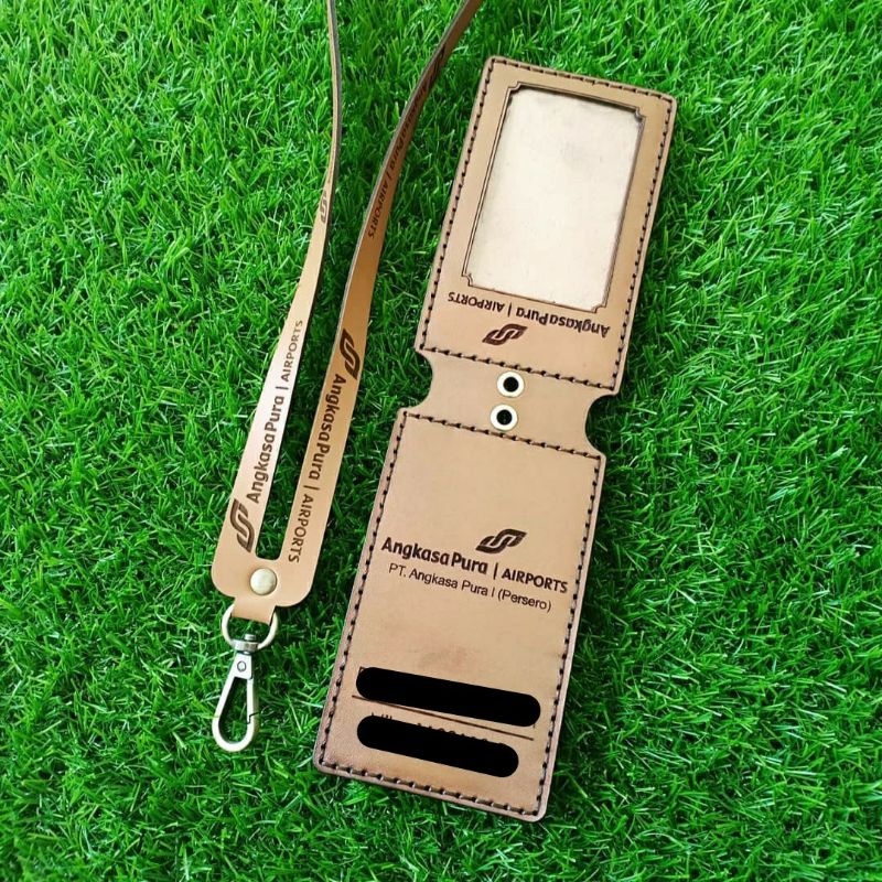 ID CARD NAME TAG HOLDER PREMIUM KULIT ASLI CUSTOM