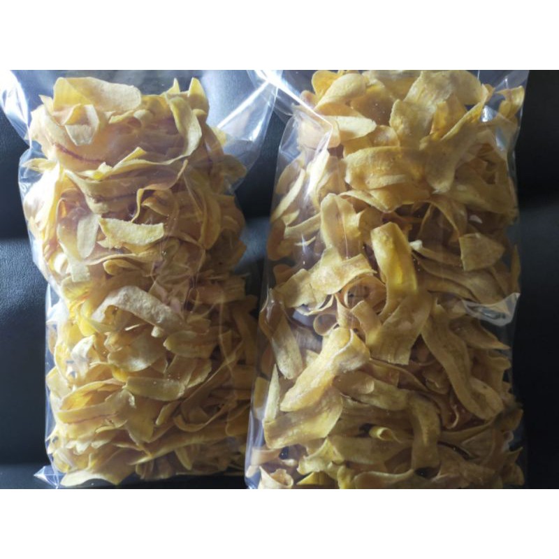 

keripik pisang gurih renyah kemasan 400g .ready stok juga keripik tahu dan keripik pare