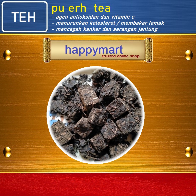 

pu erh tea / teh puer / teh antioksidan dan bakar lemak / 100 gr