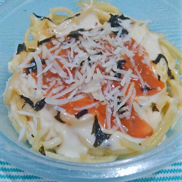 

Sphagetti carbonara saus barbeqeu